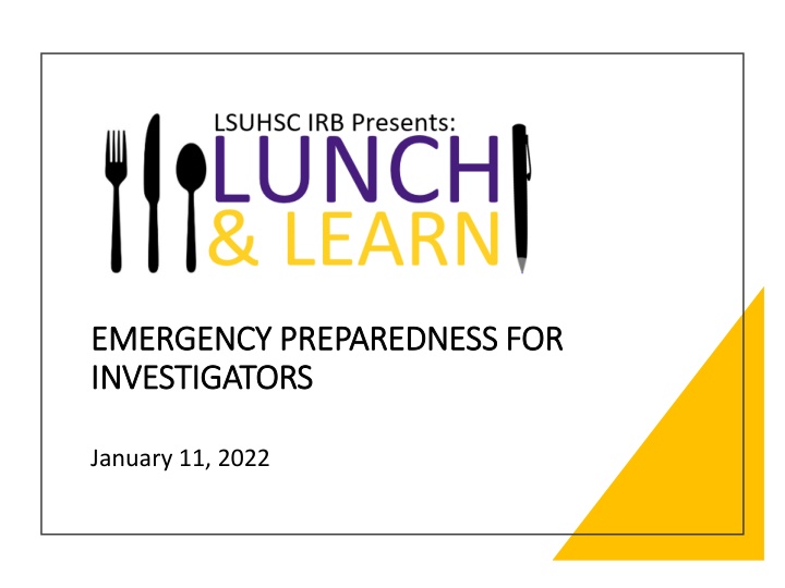 emergency preparedness for emergency preparedness