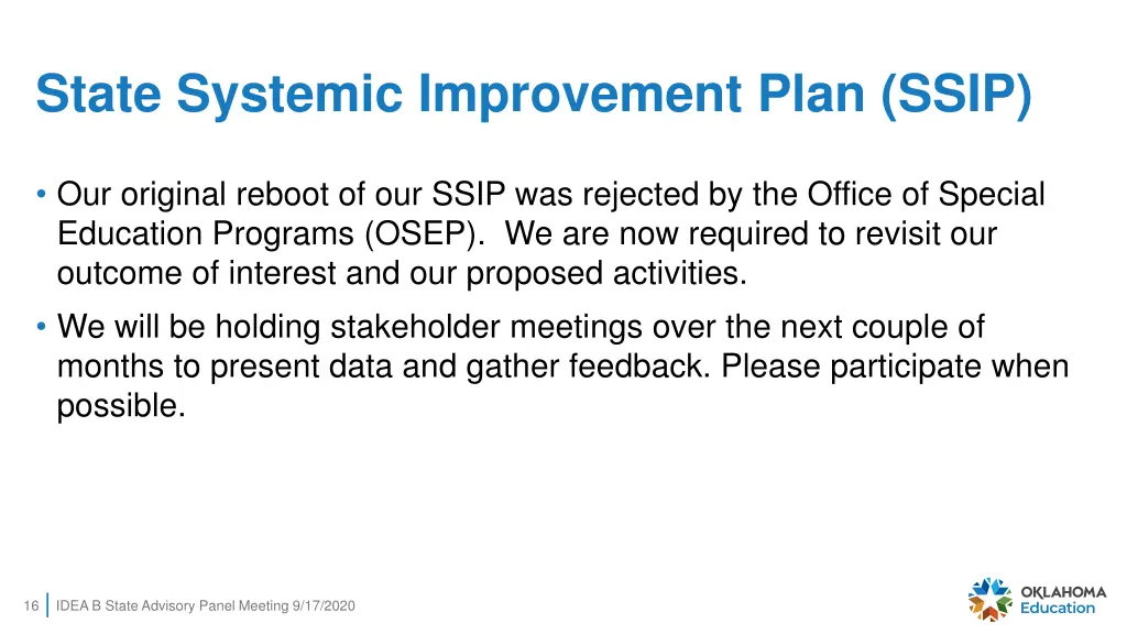 state systemic improvement plan ssip