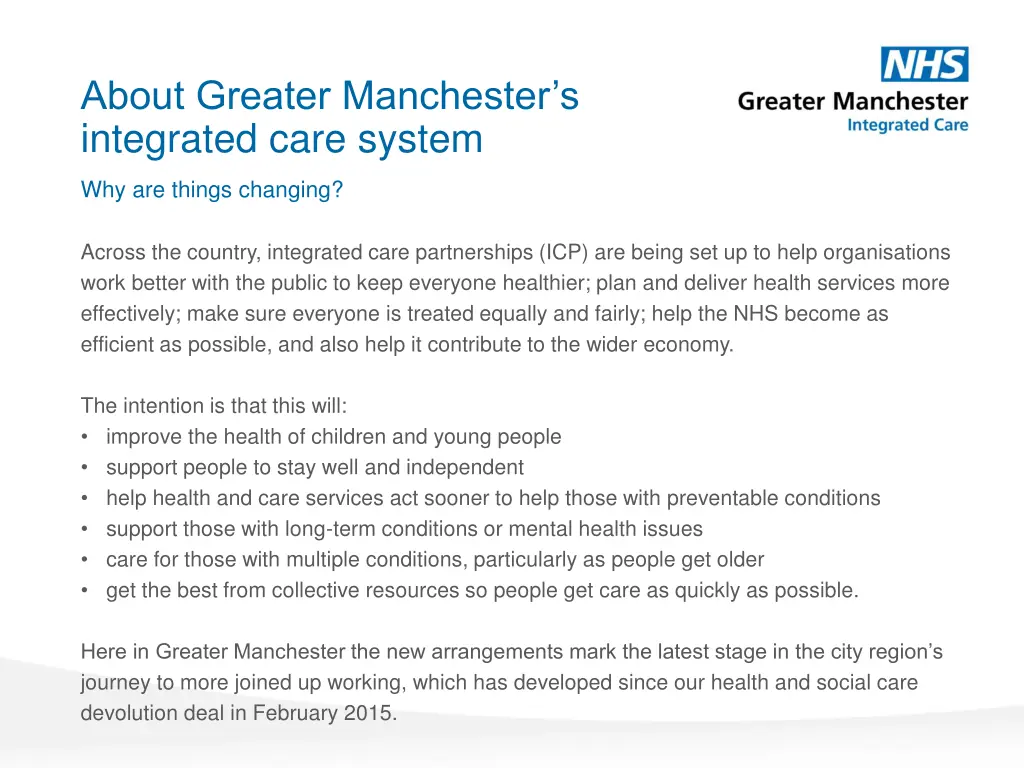 about greater manchester s integrated care system