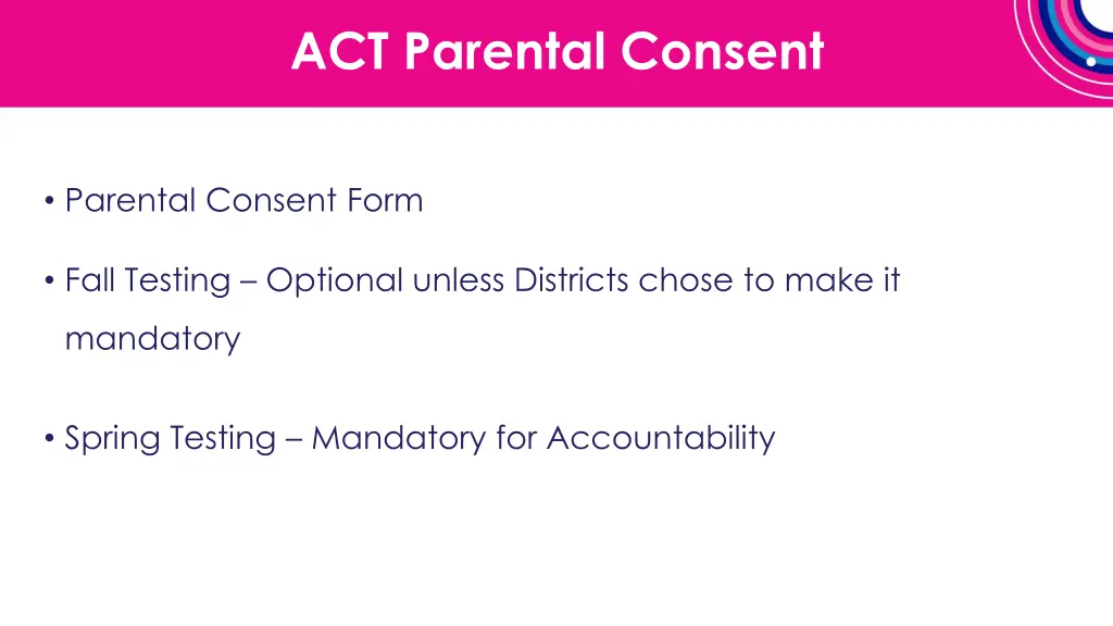 act parental consent