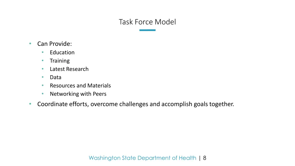 task force model