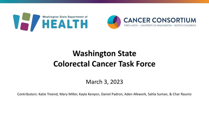 washington state colorectal cancer task force