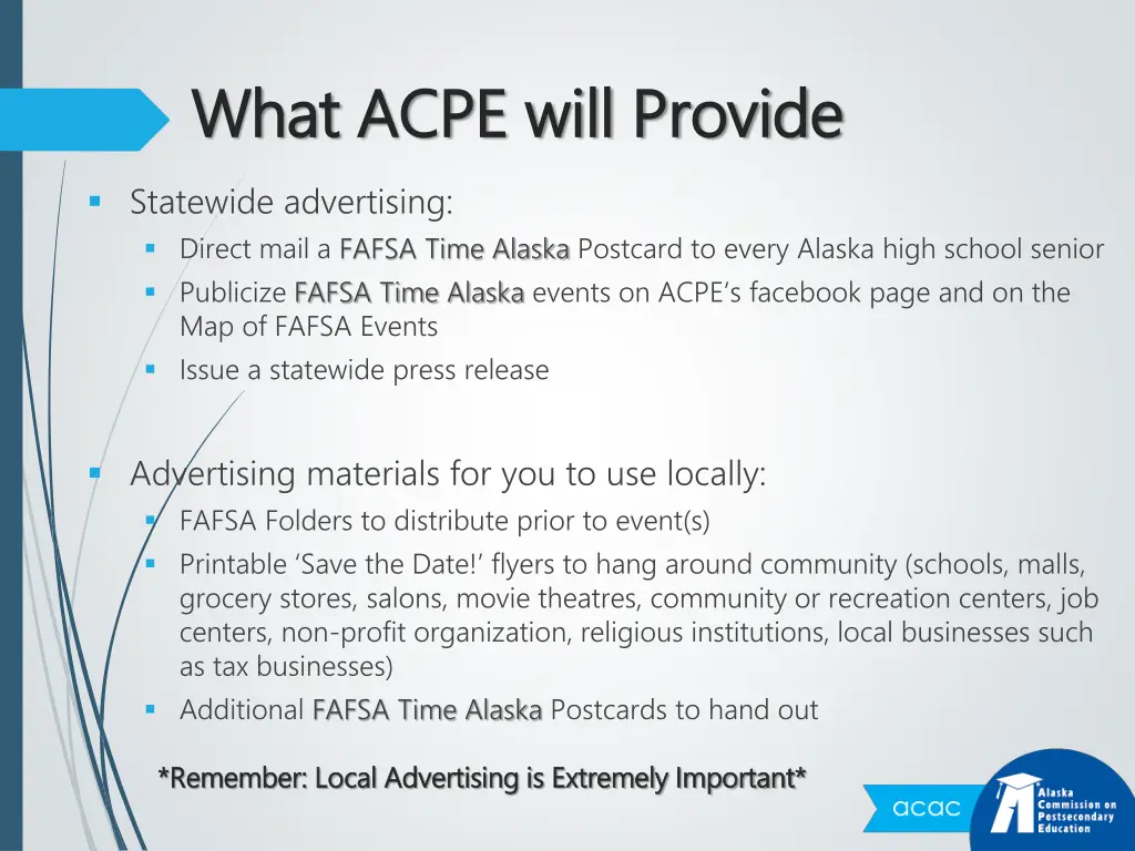 what acpe will provide what acpe will provide 1