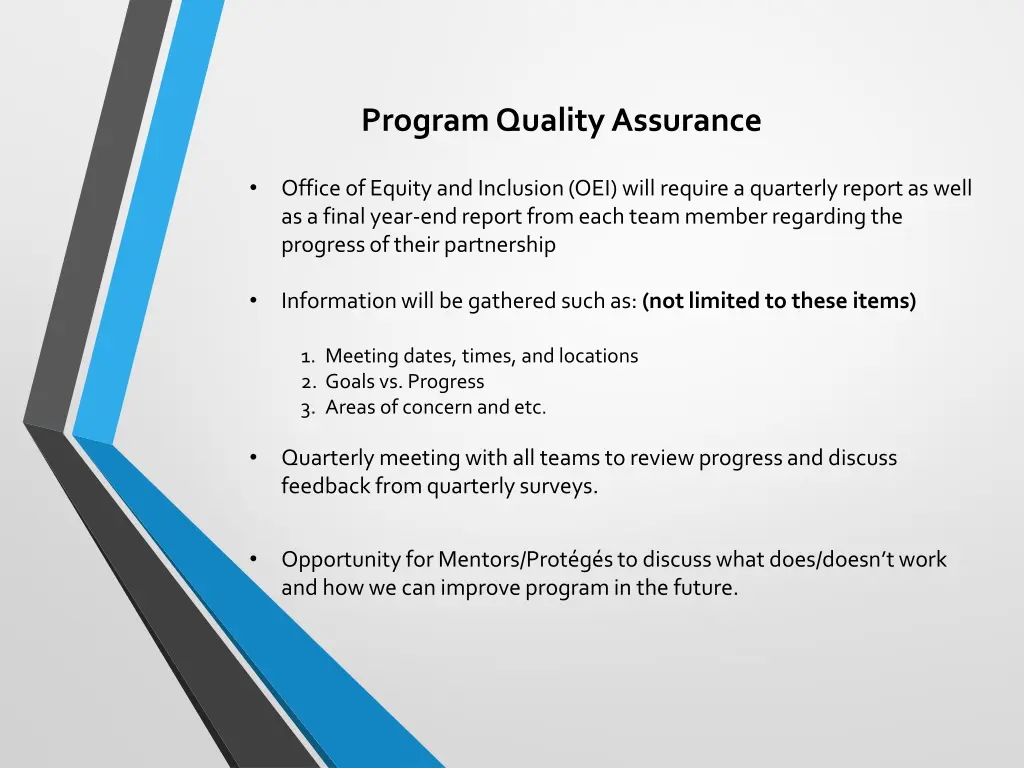 program quality assurance