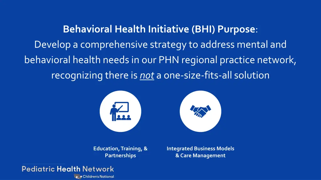 behavioral health initiative bhi purpose develop