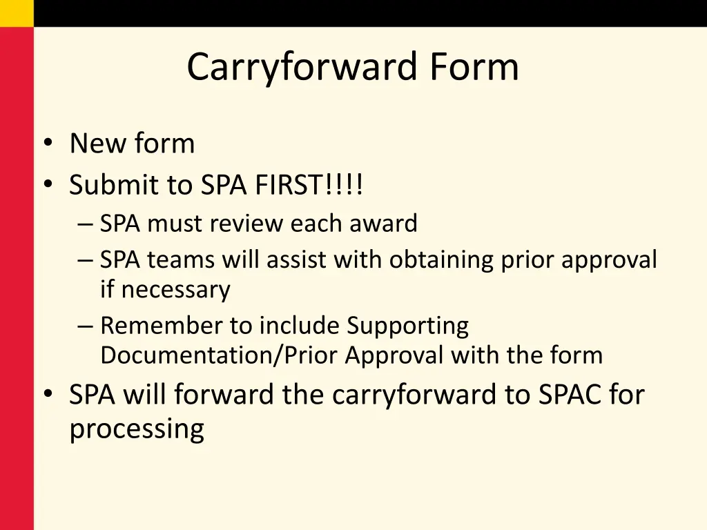 carryforward form