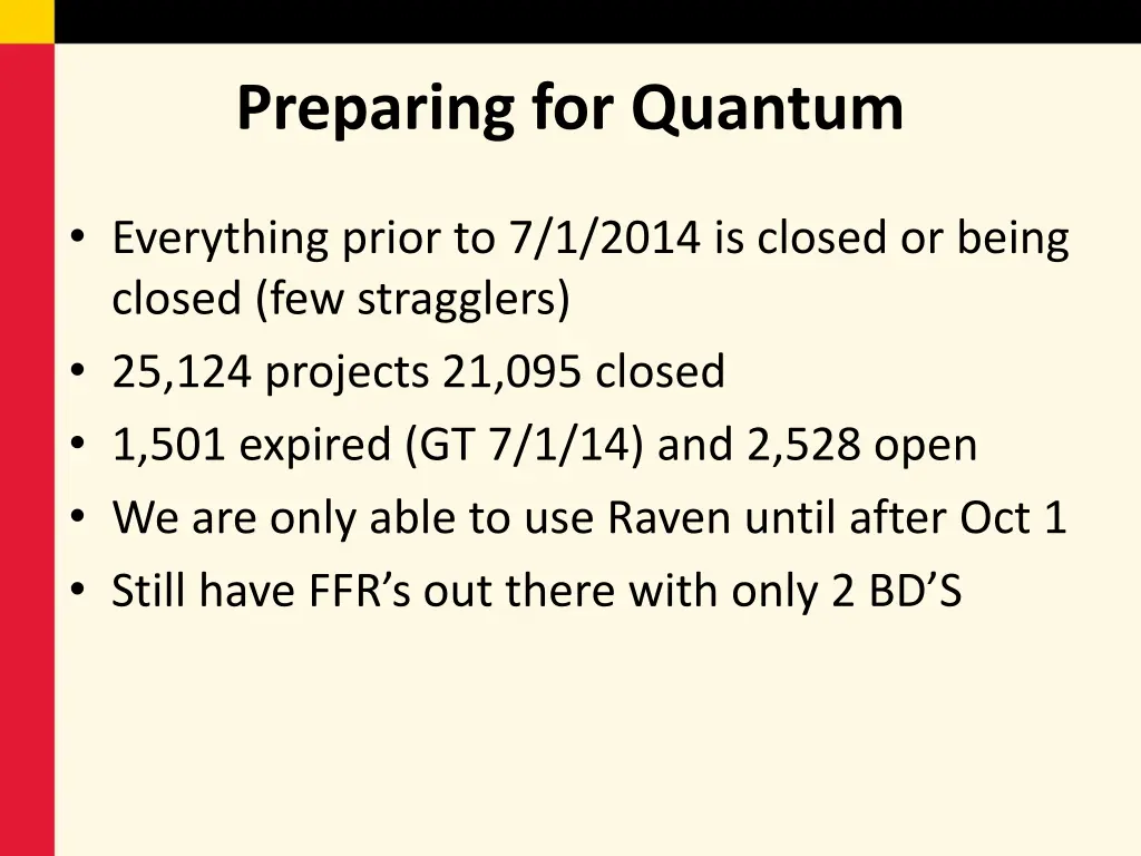 preparing for quantum