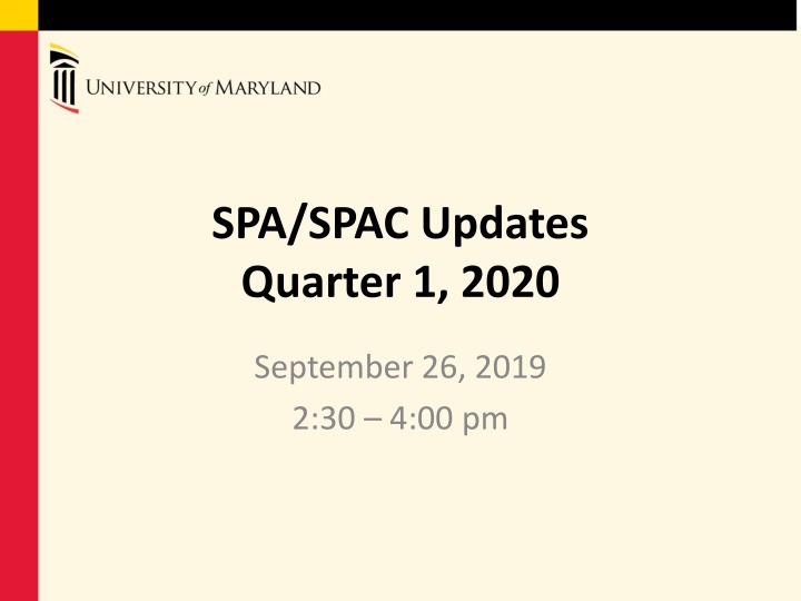 spa spac updates quarter 1 2020