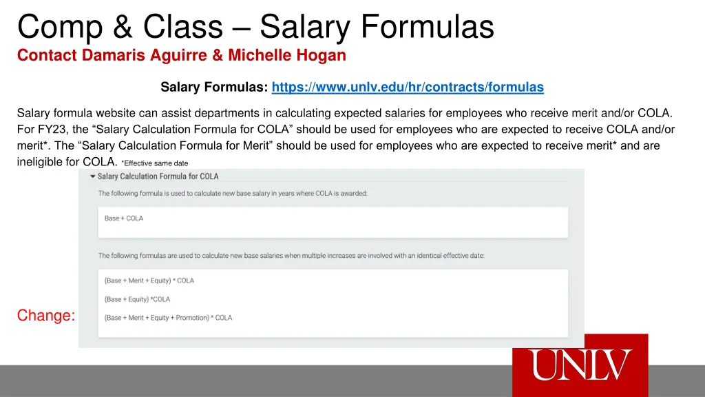 comp class salary formulas contact damaris