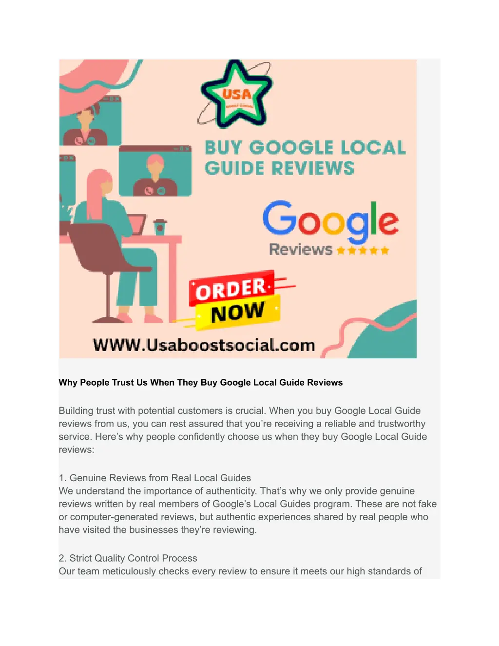 why people trust us when they buy google local