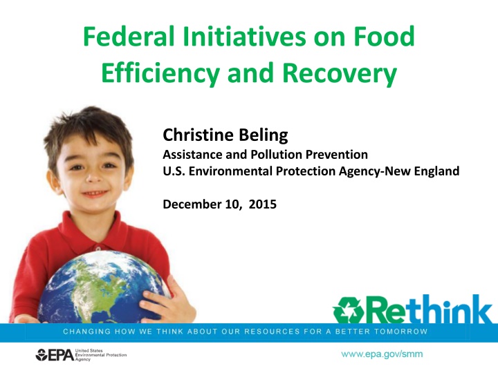 federal initiatives on food efficiency