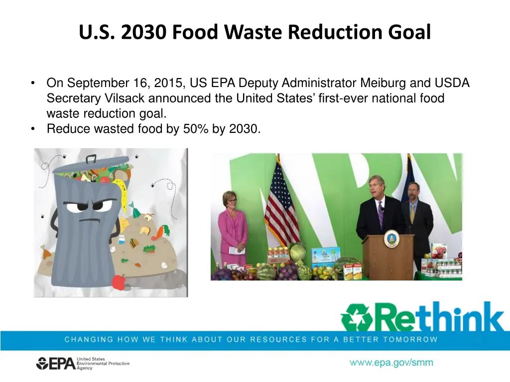 u s 2030 food waste reduction goal