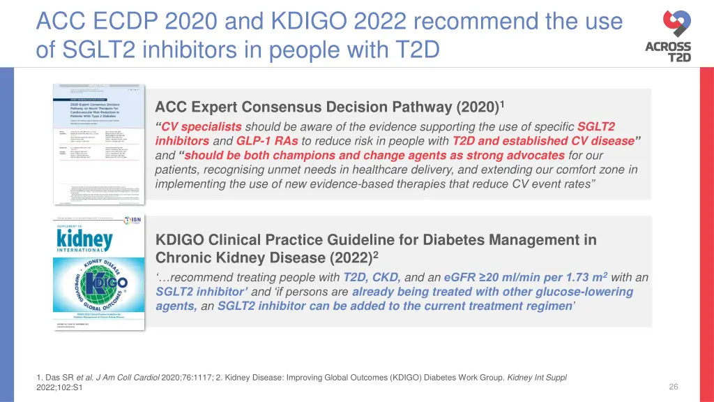 acc ecdp 2020 and kdigo 2022 recommend