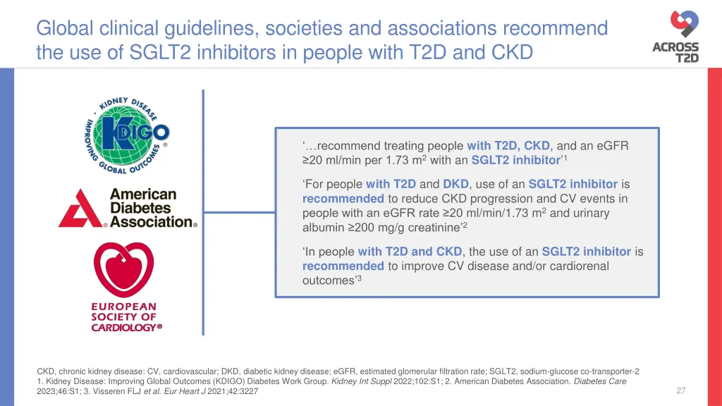 global clinical guidelines societies