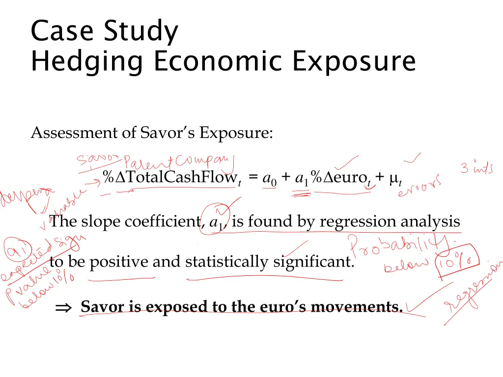 case study hedging economic exposure 1