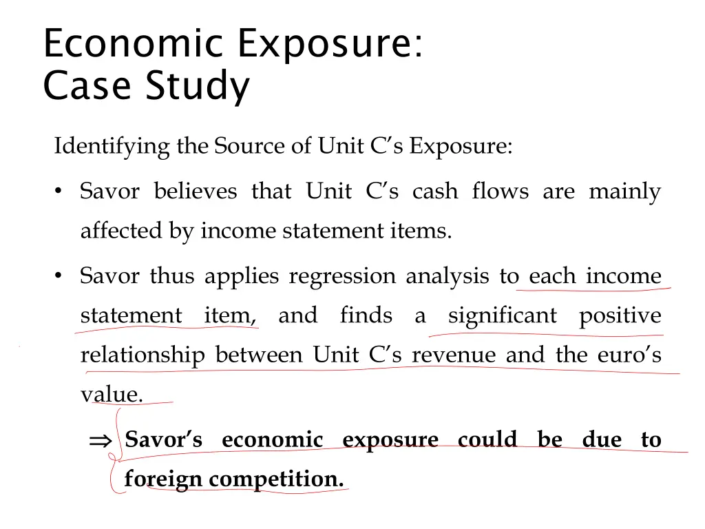 economic exposure case study