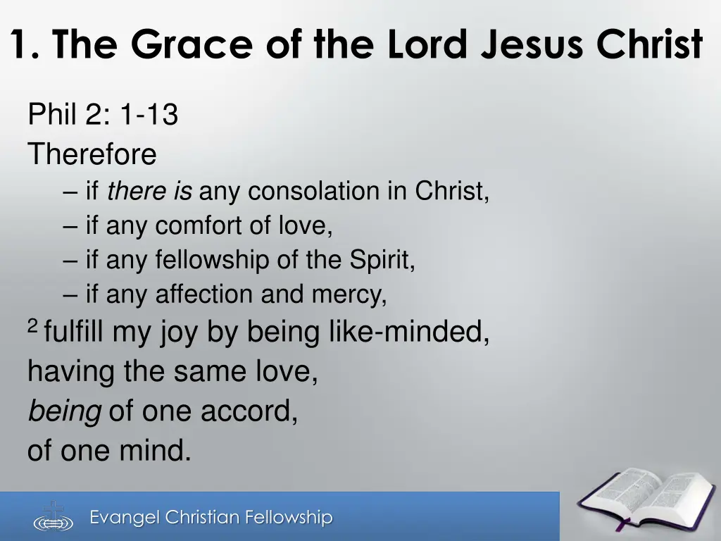 1 the grace of the lord jesus christ