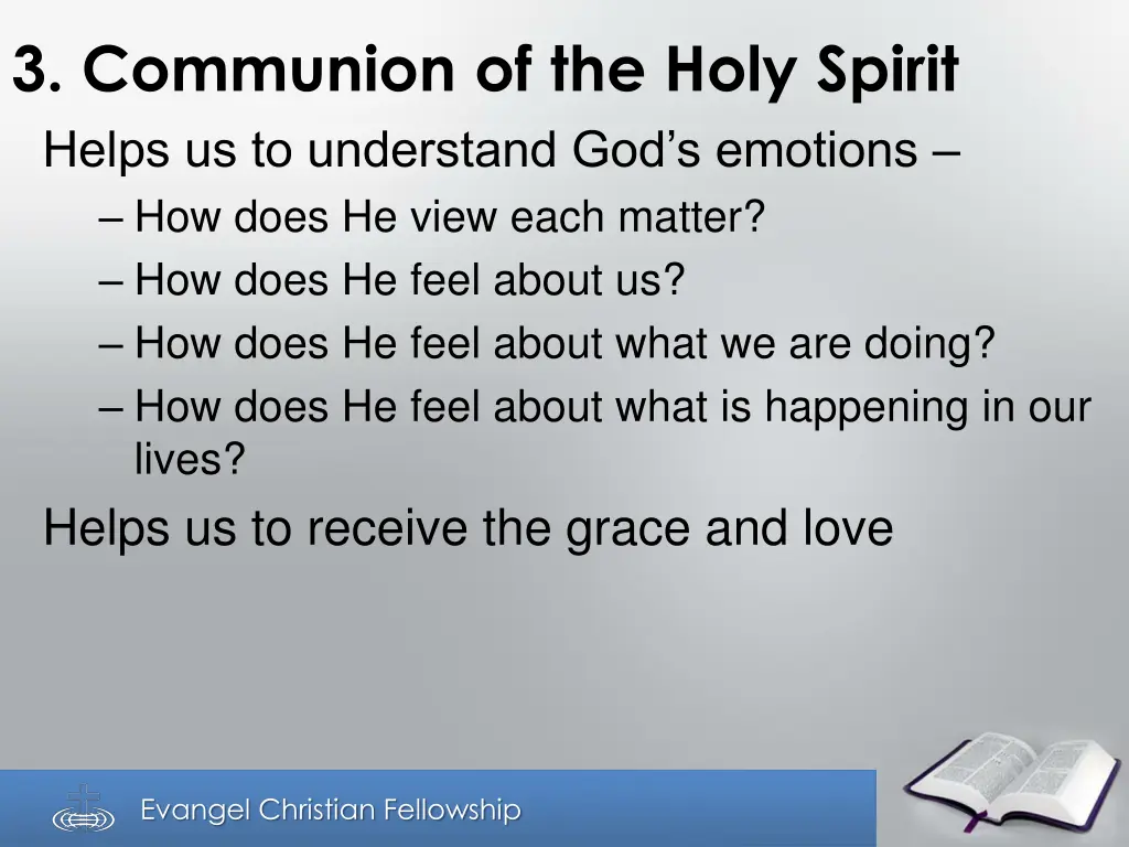 3 communion of the holy spirit helps