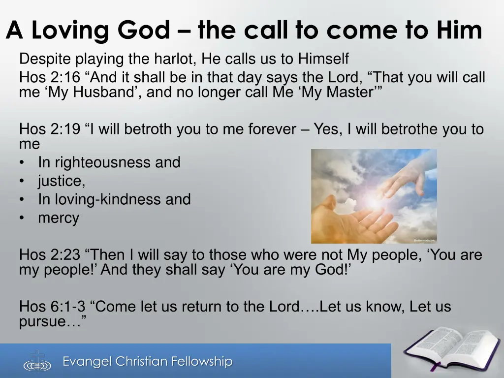 a loving god the call to come to him despite