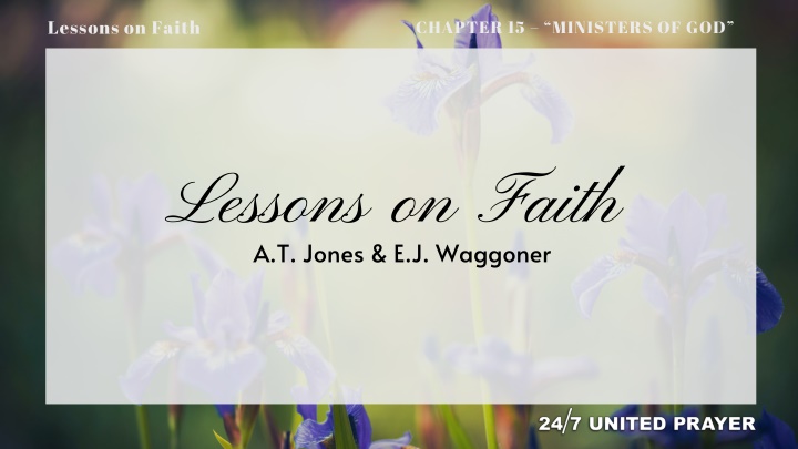 lessons on faith