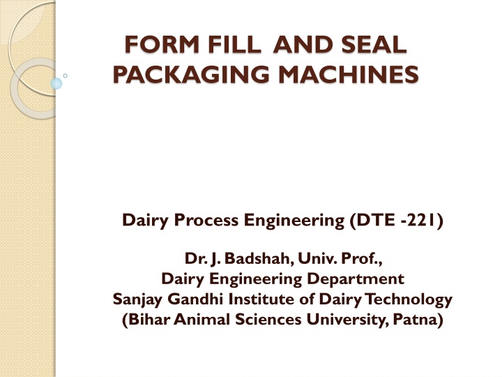 form fill and seal packaging machines