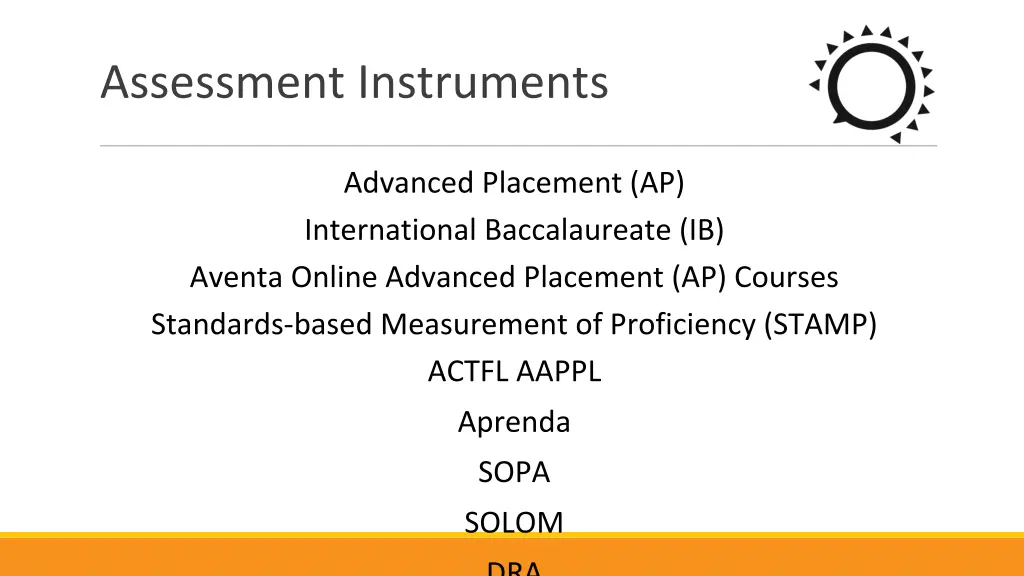 assessment instruments