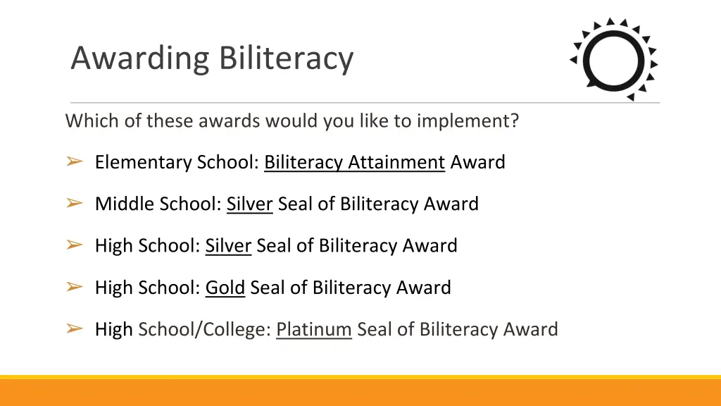 awarding biliteracy