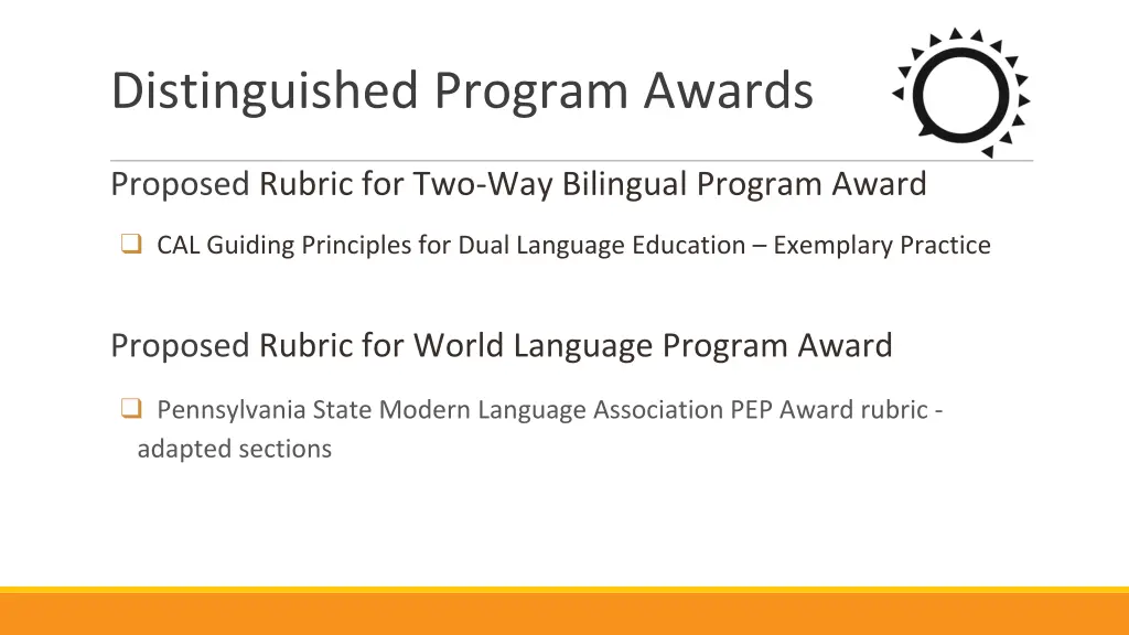 distinguished program awards 1