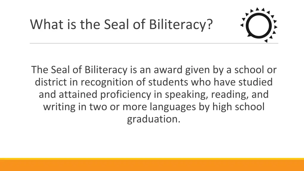 what is the seal of biliteracy