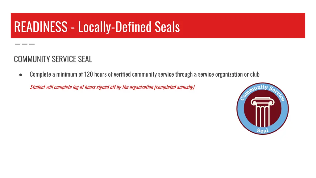 readiness locally defined seals 2