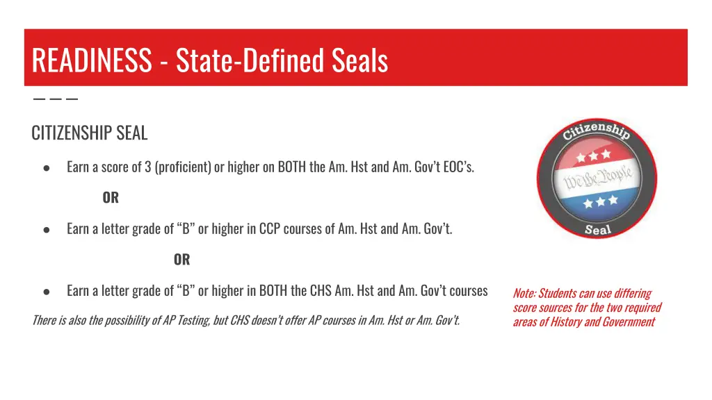 readiness state defined seals 1