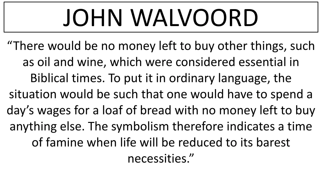 john walvoord