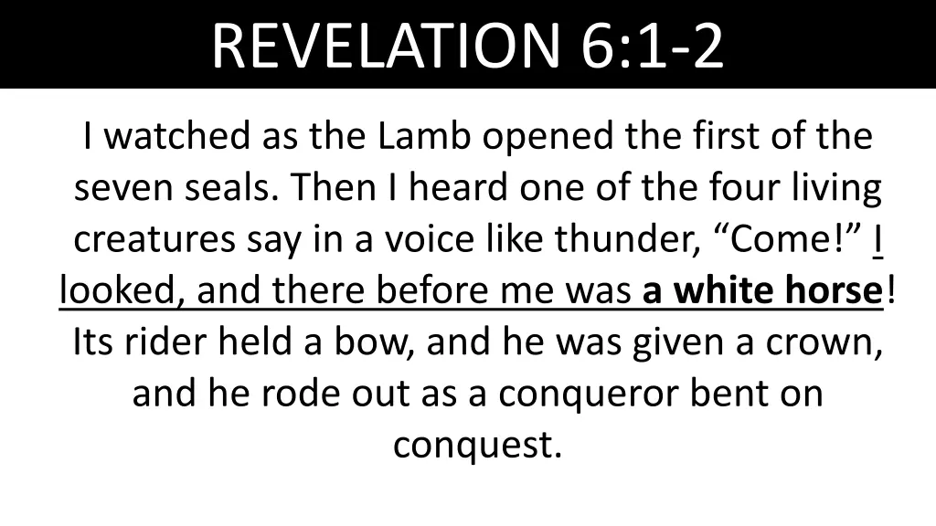 revelation 6 1 2