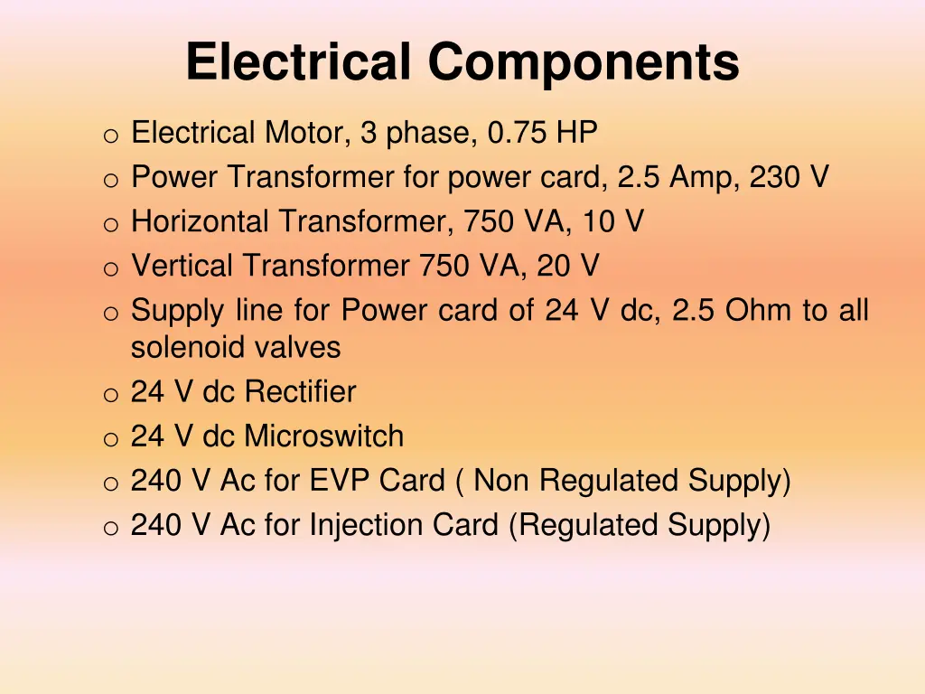 electrical components