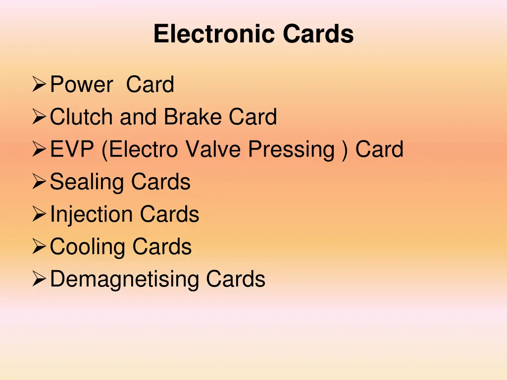 electronic cards