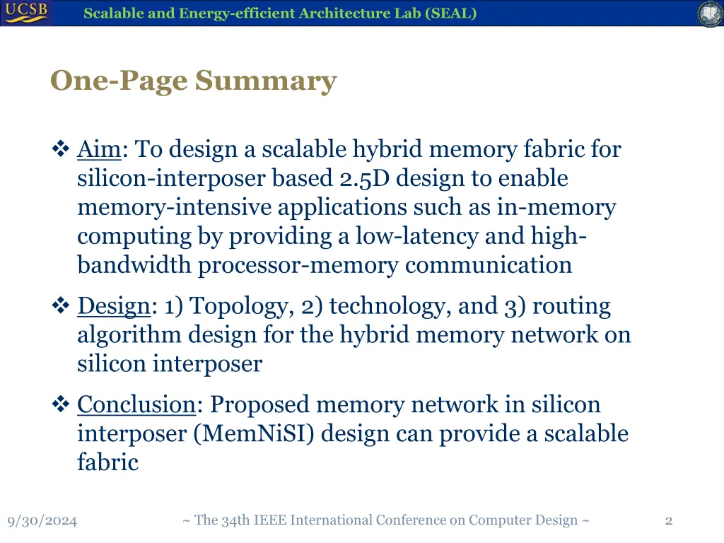 scalable and energy efficient architecture 1