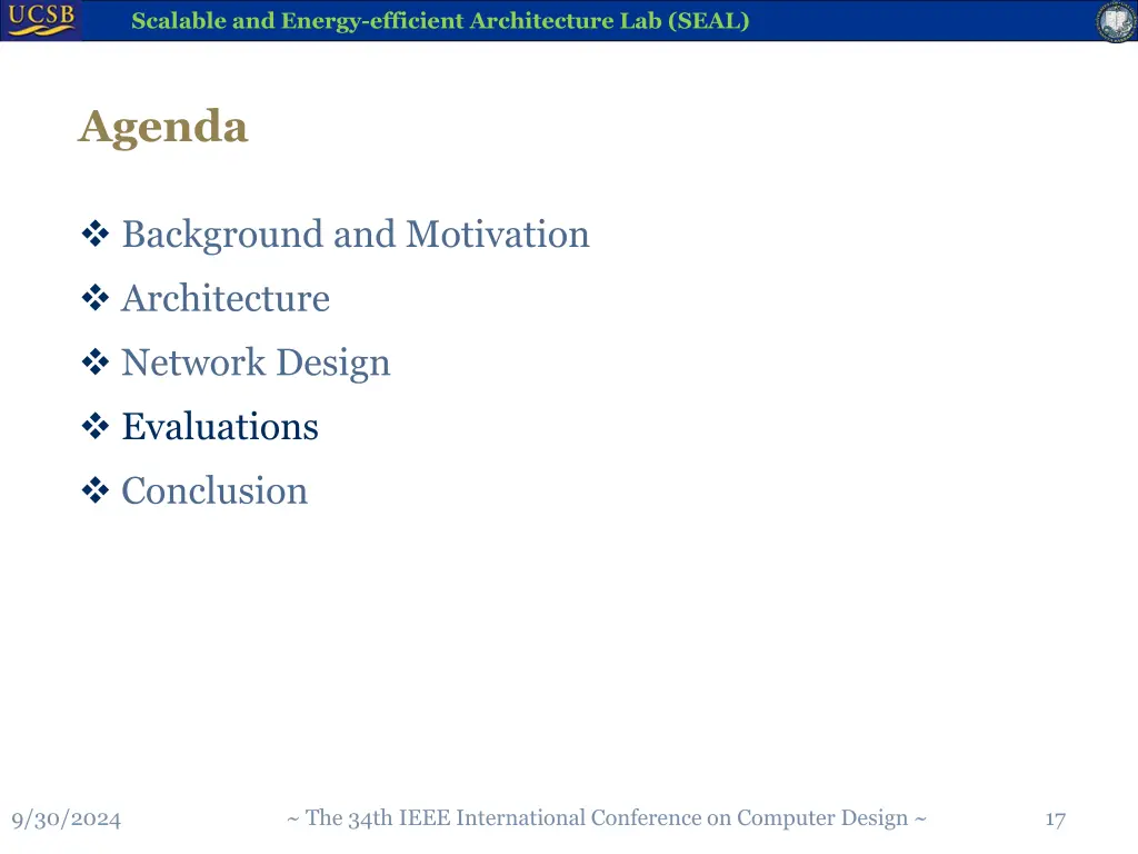 scalable and energy efficient architecture 16