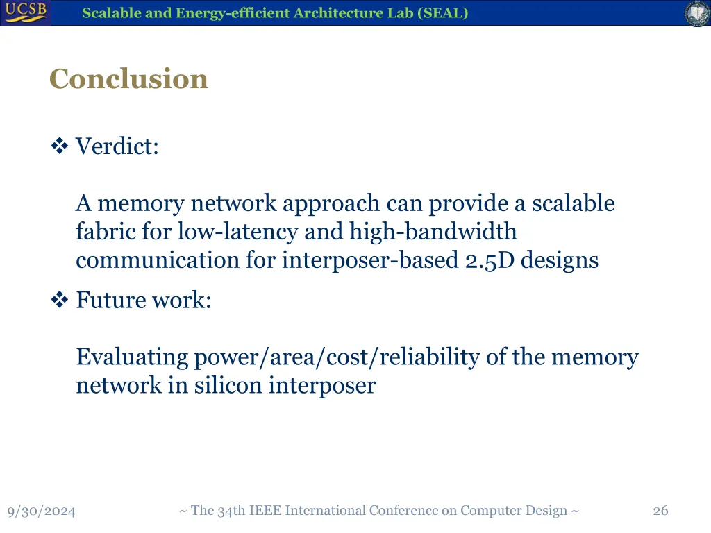 scalable and energy efficient architecture 25