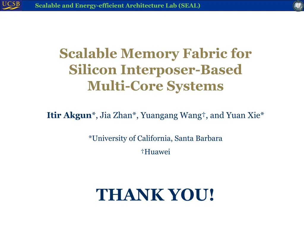 scalable and energy efficient architecture 26