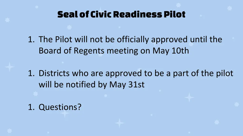 seal of civic readiness pilot