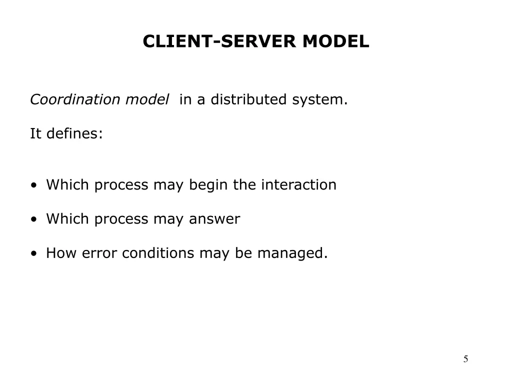 client server model