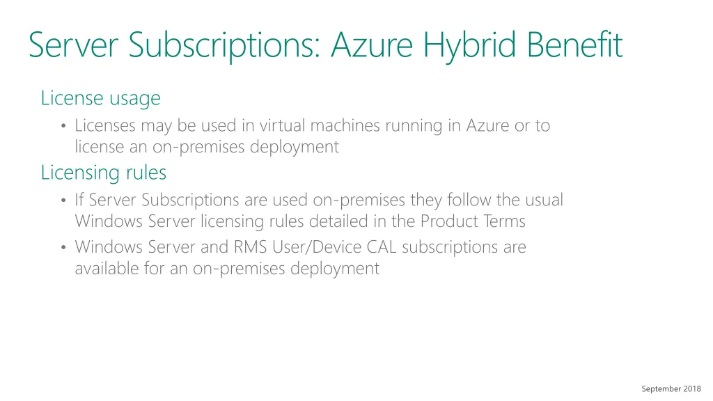 server subscriptions azure hybrid benefit