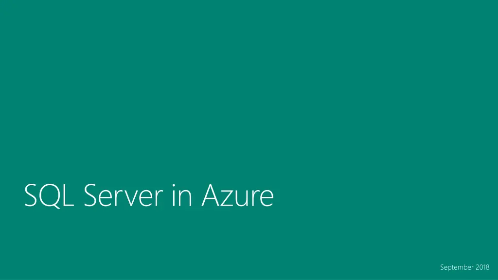 sql server in azure