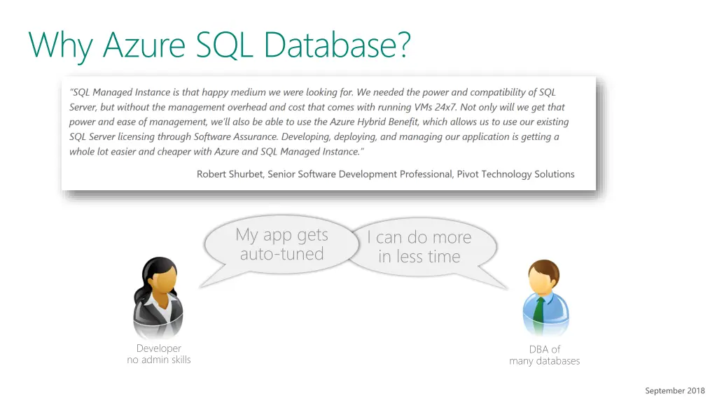 why azure sql database