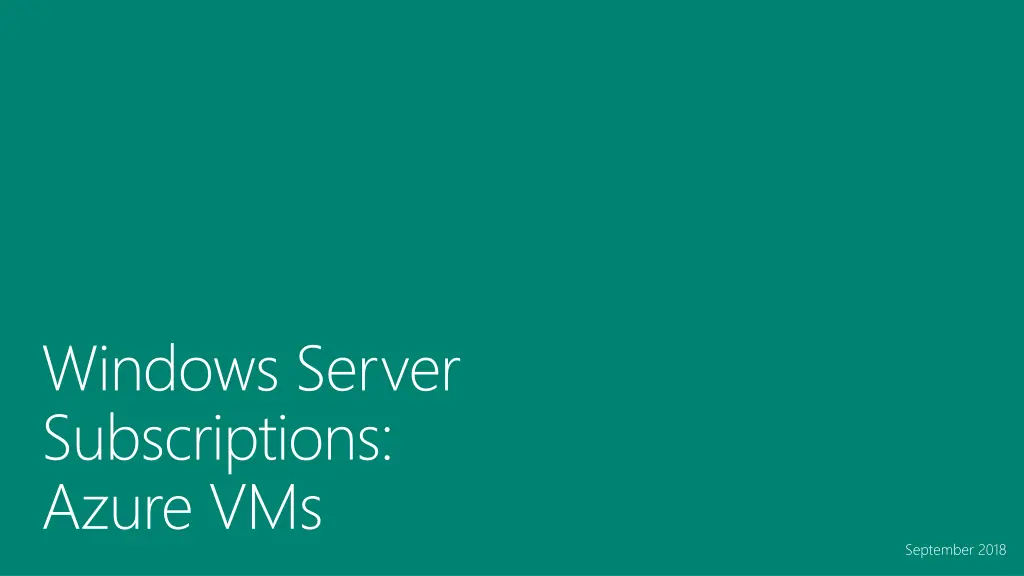 windows server subscriptions azure vms