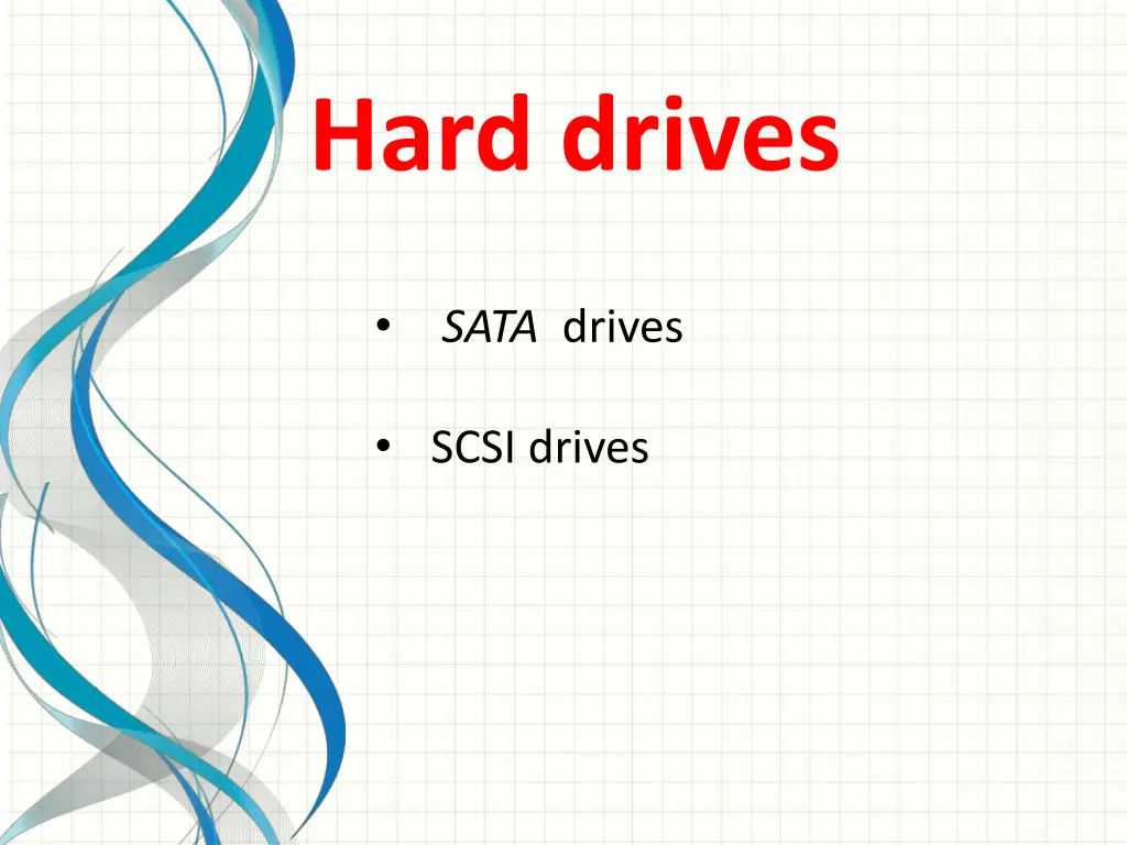 hard drives