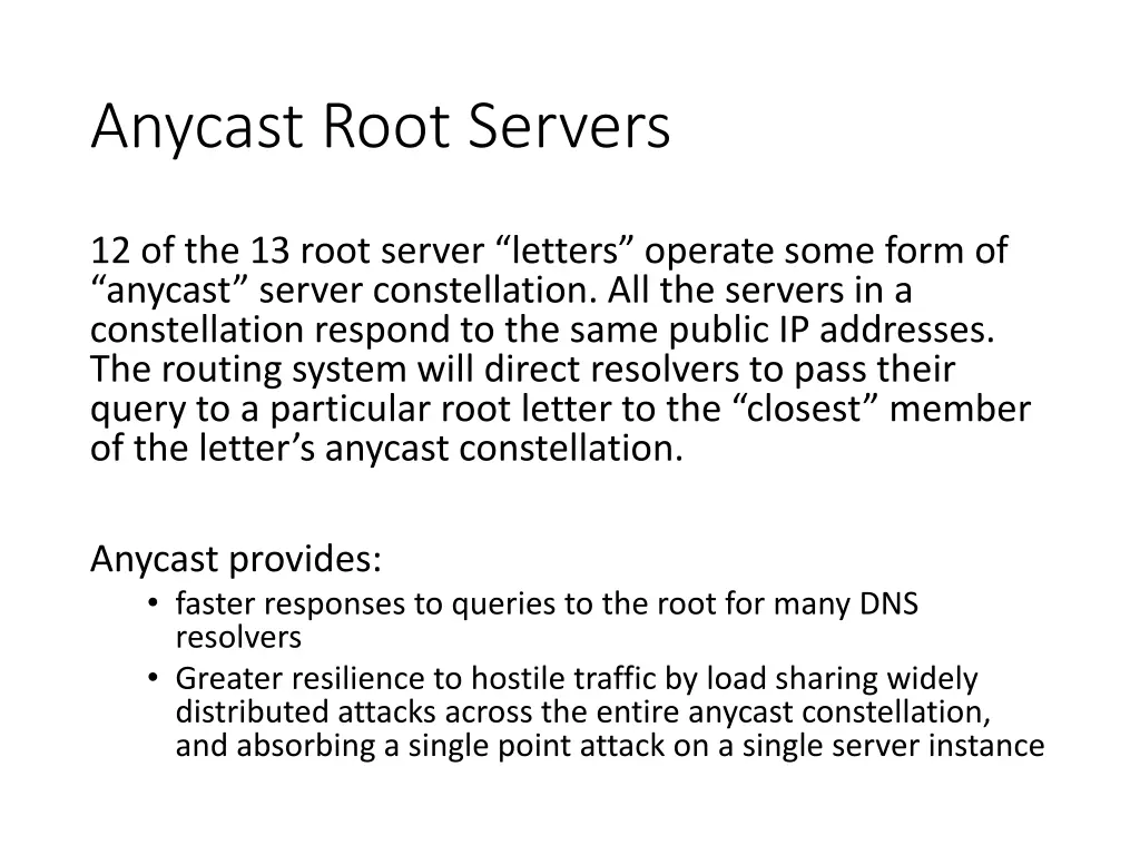 anycast root servers