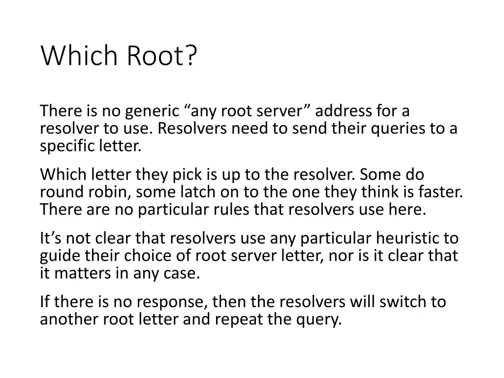 which root