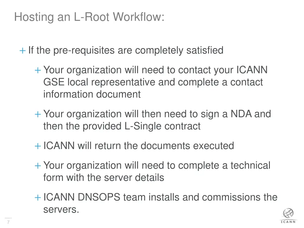 hosting an l root workflow