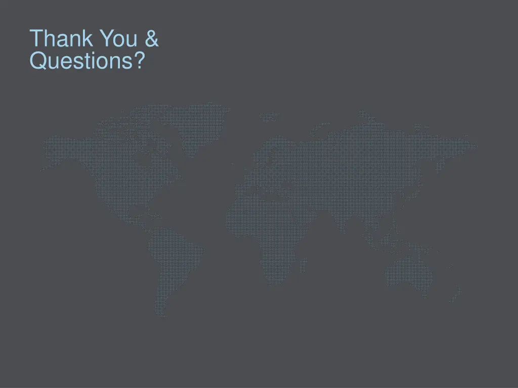 thank you questions